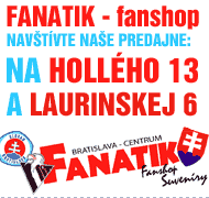 FANATIK fanshop ponúka dresy, mikiny, tričká, čiapky, šiltovky, šály, klobúky, helmy, sedáky, parochne, ale aj medovinu a víno pre fanúšikov.