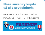 Naše suveníry kúpite už aj v predajni FANSHOP v nákupnom stredisku POLUS CITY CENTER v Bratislave