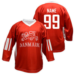 Denmark hockey jersey red 