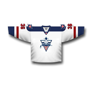 KHL Zagreb hockey jersey white